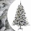 vidaXL Mākslīgā Ziemassvētku egle ar bumbiņu 120 cm 150 LED