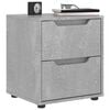 vidaXL naktsskapītis VISNES Betons pelēks 45x40x50cm inženierijas koks