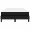 vidaXL Gultas rāmis ar matraci Melna 120 x 190 cm audums