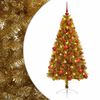 vidaXL Mākslīgā Ziemassvētku egle ar bumbiņu 120 cm 150 LED
