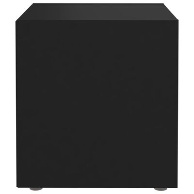 vidaXL TV plaukti, 4 gab., melni, 37x35x37 cm, skaidu plāksne