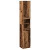 vidaXL vannas istabas skapis Old Wood 32x34x188,5 cm Engineered Wood