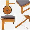 vidaXL Sauļo&scaron;anās krēsls 2 pcs Brūna 35 x 35 x 34cm Akācijas masīvkoks