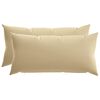 vidaXL Spilvenu pārvalks 2 pcs HEERLEN Bē&scaron;a 40 x 80 cm Poliesters