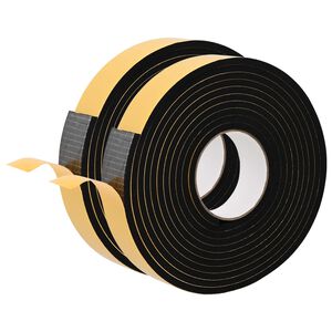vidaXL Pa&scaron;līpo&scaron;a putas lente 2 gab. Melns 30mm x 5m CR putuplasts
