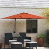 vidaXL Dārza parasols Sarkanbrūns 248,5 x 247,5 x 160 cm