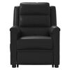 vidaXL masāžas krēsls, paceļams, melna mākslīgā āda