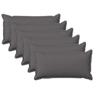 vidaXL Spilvenu pārvalks 6 pcs HOUTEN Gai&scaron;i pelēka 40 x 80 cm