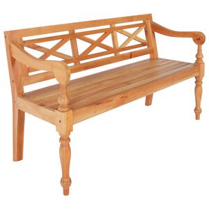 vidaXL sols, 123 cm, masīvs sarkankoks, gai&scaron;i brūns