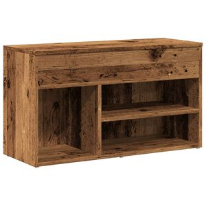 vidaXL apavu skapītis, veca koka, 80x30x45 cm, inženierijas koks