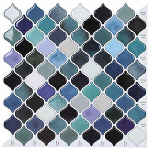 vidaXL Lanturn Flīze 50 gab. Zils zaļ&scaron; 27 x 27 cm Poliuretāns un PET