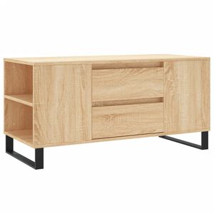 vidaXL kafijas galdiņ&scaron;, ozola krāsa, 102x44,5x50 cm, inženierijas koks