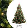 vidaXL Mākslīgā izliektā Ziemassvētku egle ar 150 LED gaismām Zaļa