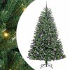 vidaXL Mākslīgā Saliekamā Ziemassvētku Egle Zaļa 180 cm PVC un metāls