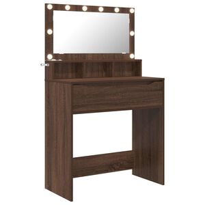 vidaXL Guļamistabas ģērb&scaron;anās galdiņi Brūns ozols 80 x 39,6 x 135 cm