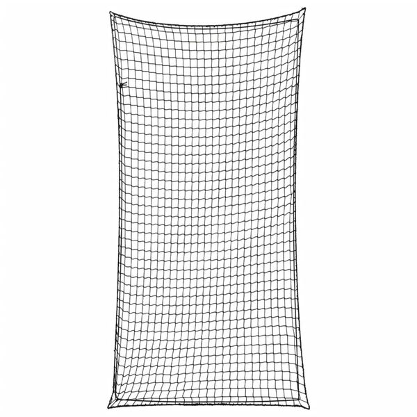 vidaXL piekabes tīkls ar elastīgu auklu, melns, 6x3 m, polipropilēns