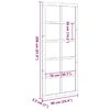 vidaXL &Scaron;ķūņa durvis Balts 90 x 2,5 x 208 cm Ciets priedes koks