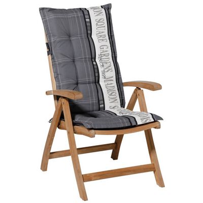 Madison atzveltnes krēsla spilvens Garden, pelēks, 123x50 cm, PHOSA056