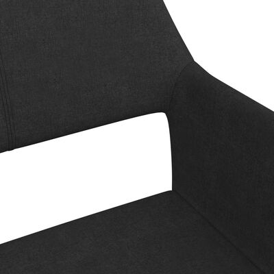 vidaXL virtuves krēsli, 4 gab., melns audums