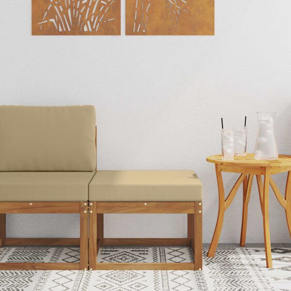 vidaXL Āra krēsls Cietā akācijas koks Dabiska