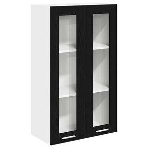 vidaXL Piekarams skapītis Riga Melns ozolkoks 60 x 31 x 100 cm