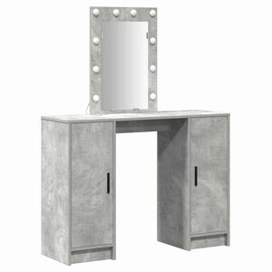 vidaXL Dressing galds Gai&scaron;i pelēks 102 x 33 x 135 cm Inženierijas koks