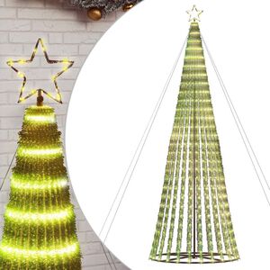 vidaXL LED Ziemassvētku eglīte 1028 LED Silti Balta 403 cm