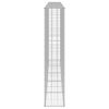 vidaXL gabions ar vāku, cinkots tērauds, 300x30x150 cm