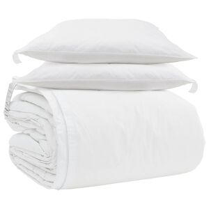 vidaXL Segas komplekts ar spilvenu 3 pcs Balts Dūnu spalva