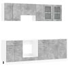 vidaXL Virtuves skapī&scaron;u komplekts Lyon 8 pcs 240 x 46 x 81,5 cm