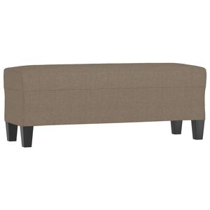 vidaXL sols, pelēkbrūns, 100x35x41 cm, audums
