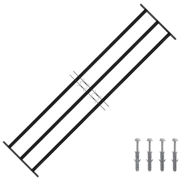 vidaXL Loga Restes Melna 174 x 45 cm