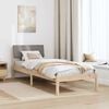 vidaXL Gultas rāmis Braun un taupe 80 x 200 cm Priedes masīvkoks