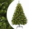vidaXL Mākslīgā Saliekamā Ziemassvētku Egle 120 cm 150 LED Silti balts