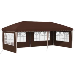 vidaXL Pop-up svinību teltis 575 x 289 x 245 cm Brūna