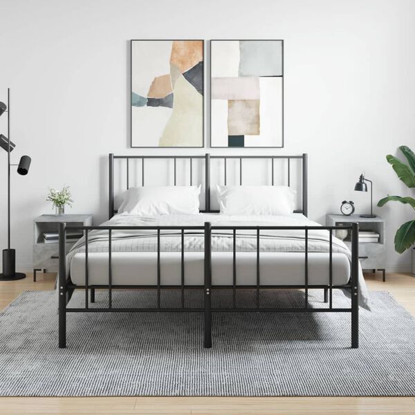 vidaXL naktsskapī&scaron;i, pelēki, 2 gab., 40x35x47,5 cm, inženierijas koks