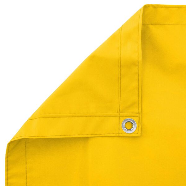 vidaXL Balkona ekrāns Dzeltena 90 x 200 cm PU pārklāts Oksfords alu