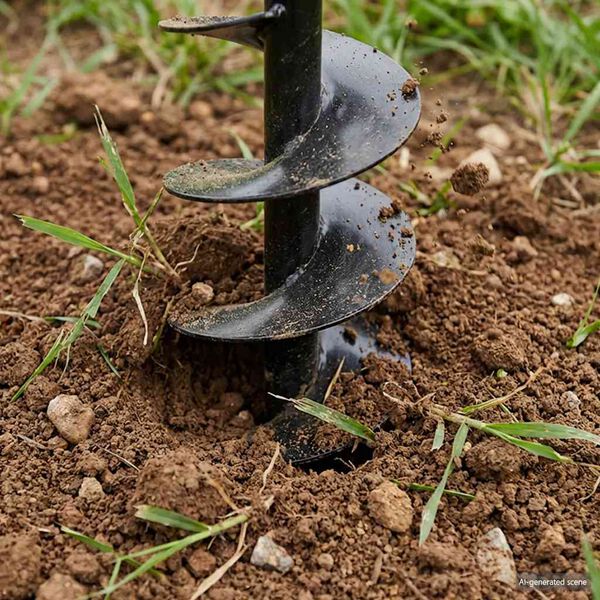 Zemes Urbis ar Rokturi 200mm un Pagarinājuma Caurulēm 13m, Tērauds