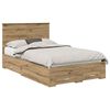 vidaXL Gultas rāmis Artisānā ozols 120 x 190 cm Inženierijas koks
