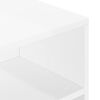 vidaXL kafijas galdiņ&scaron;, spīdīgi balts, 90x55x42,5cm, inženierijas koks