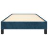 vidaXL gultas rāmis bez matrača, tum&scaron;i zils samts, 80x200 cm
