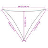 vidaXL saules aizsargs, 3,5x3,5x4,9m, 100% poliesters, Oksforda audums