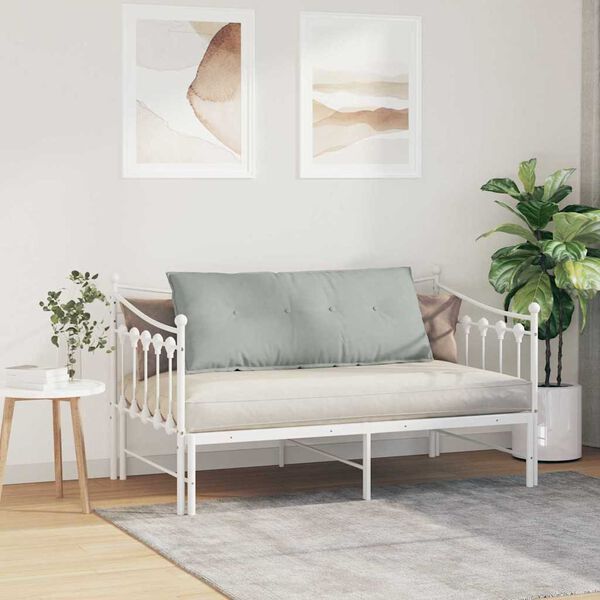 vidaXL Atpakaļ spilvens Gai&scaron;i pelēks 120 x 50 cm Korduroja audums