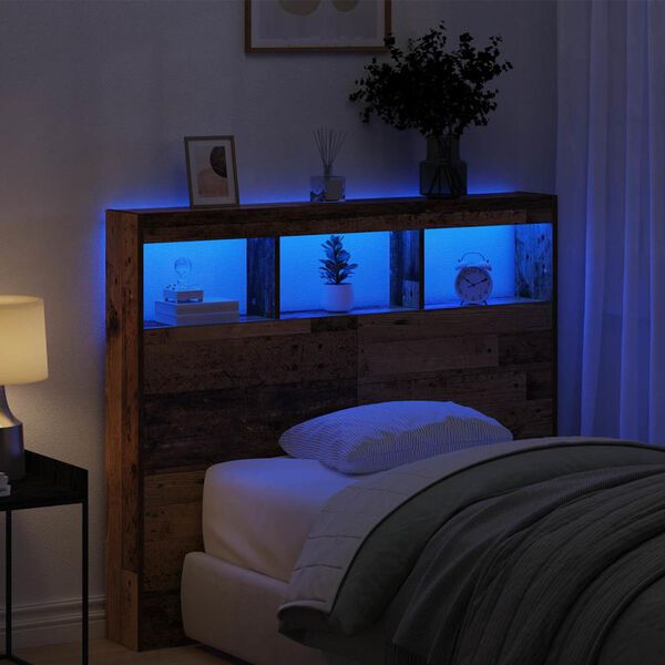 vidaXL Galvgalis Vecs koks 120 x 17 x 102 cm Inženierijas koks