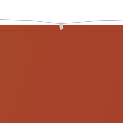 vidaXL vertikāla markīze, sarkanbrūna, 100x1200 cm, Oksfordas audums