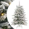 vidaXL Mākslīgā Saliekamā Ziemassvētku Egle Balts 120 cm PE un PVC