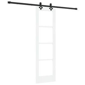 vidaXL Slīdo&scaron;ās durvis Balts 61 x 198,5 cm
