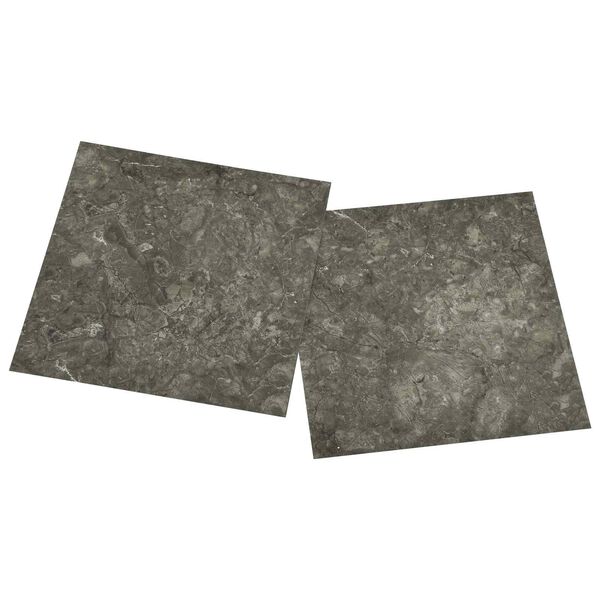 vidaXL Grīdas dēļi 55 pcs Pelēks 5,11 m&sup2; PVC