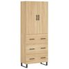 vidaXL augstais skapis, ozolkoka, 69,5x34x180 cm, inženierijas koks