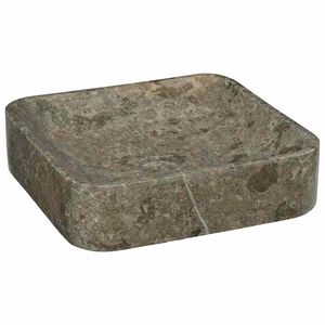 vidaXL izlietne, 40x40x10 cm, pelēks marmors